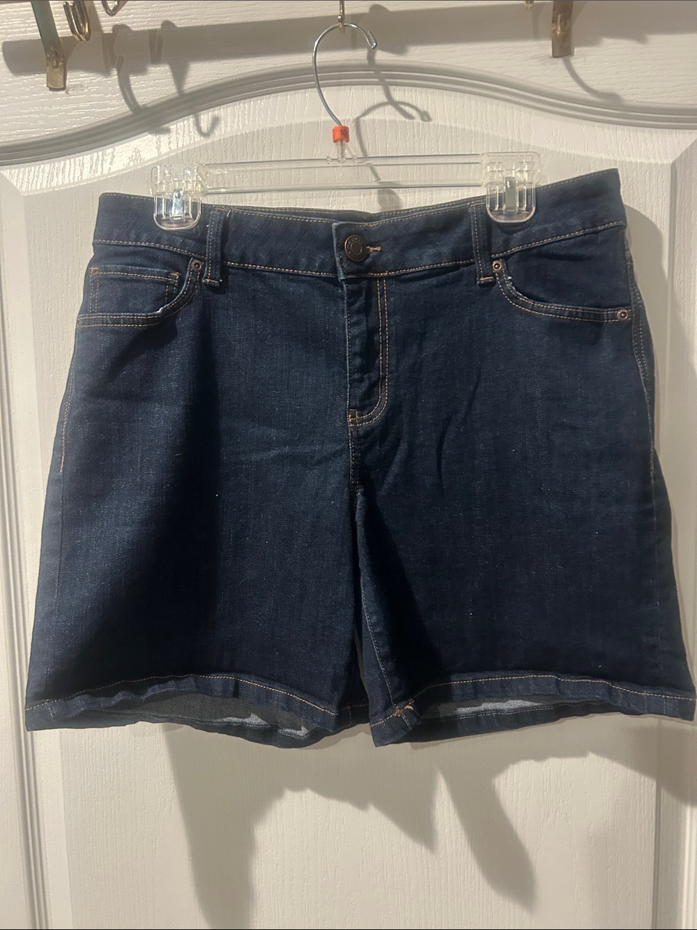 Maurices Dark Blue Denim Jean Shorts 14